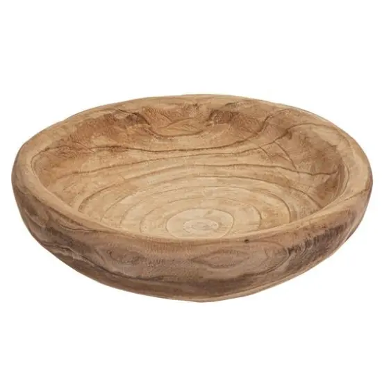 Hello Honey&reg; 19" Paulownia Wood Decorative Bowl {1}