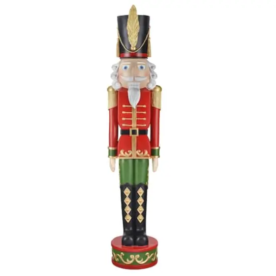 Haute Decor 4ft. Red & Green Christmas Nutcracker {1}