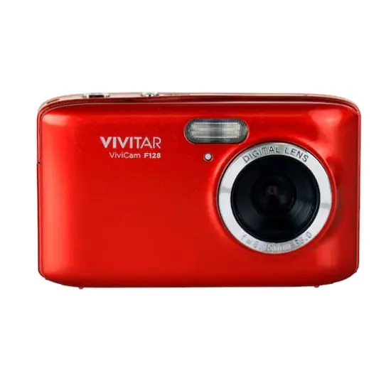 Vivitar Vivicam Red F128 14.1 Megapixel Digital Camera {1}