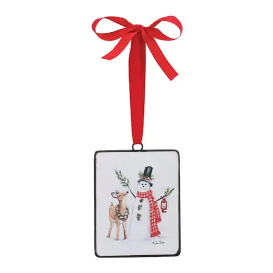 12ct. Snowman & Deer Ornament {3}