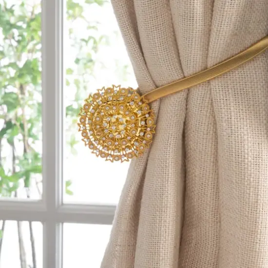 Simplify Gold Magnetic Curtain Tie Back {4}