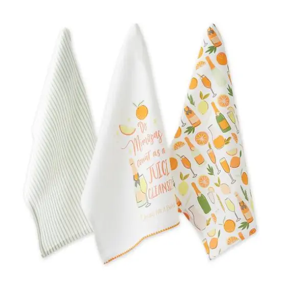 Mimosa Juice Cleanse Dishtowel (Set of 3) {1}