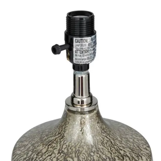 Champagne Linen Transitional Table Lamp, 21" x 13" x 13" {4}