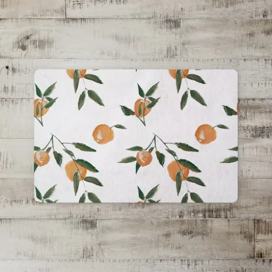 Peachy Pattern 27" x 18" Floor Mat {3}
