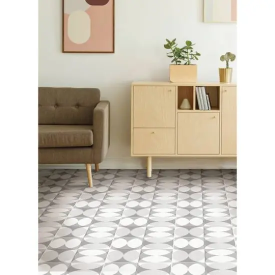 FloorPops Gray Norma Peel & Stick Floor Tiles {3}