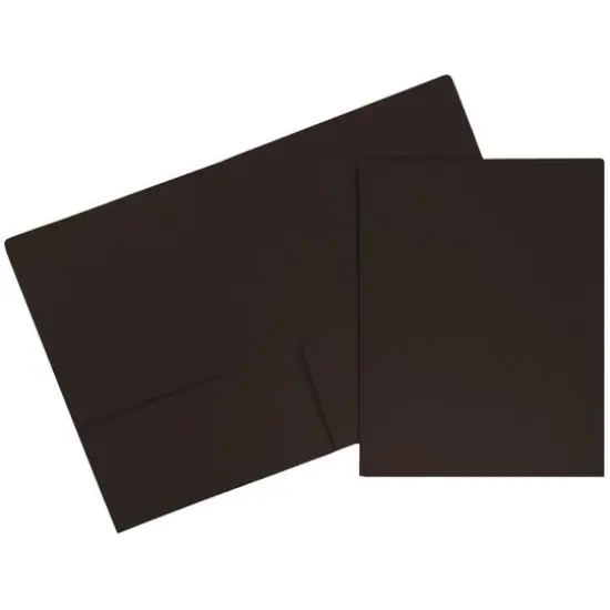 JAM Paper Premium Matte 2-Pocket Folders, 100ct. Chocolate Brown {1}