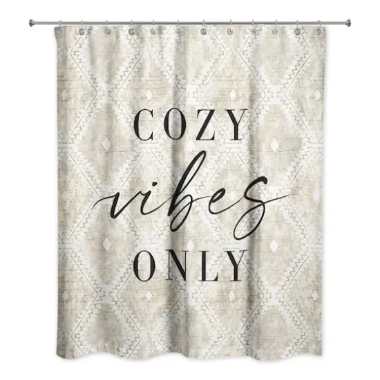 Cozy Vibes Only Shower Curtain {1}