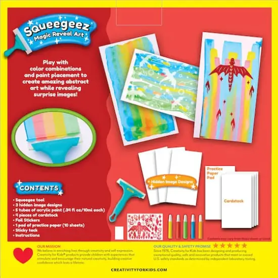 Creativity for Kids&reg; Dragon Squeegeez Magic Reveal Art {10}