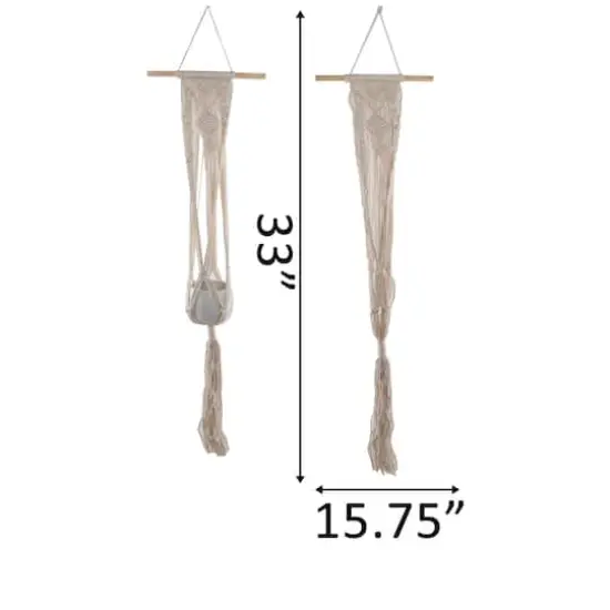 Flora Bunda&reg; 33" Hanging Macram&eacute; Planter Hanger {4}