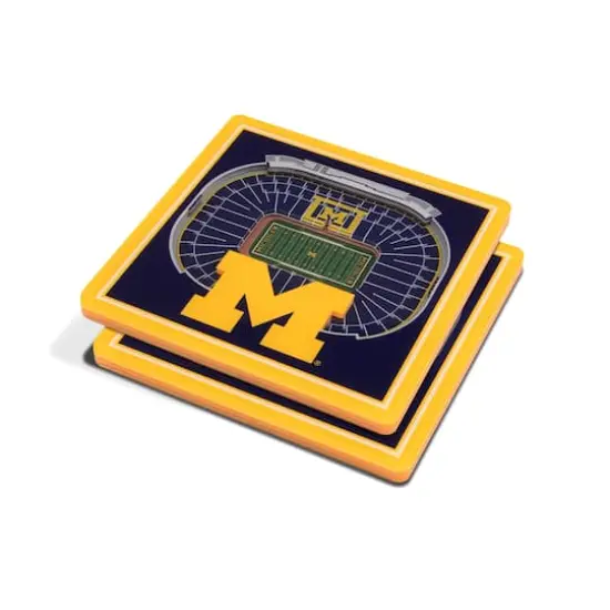 NCAA 3D StadiumView Coasters Michigan Wolverines {1}