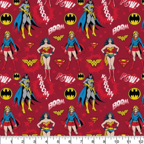 Camelot Fabrics DC Comics Heroines Cotton Bundle, 4ct. {5}
