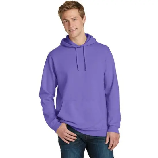 Port & Company&reg; Beach Wash Garment-Dyed Pullover Hooded Adult Sweatshirt Amethyst {4}