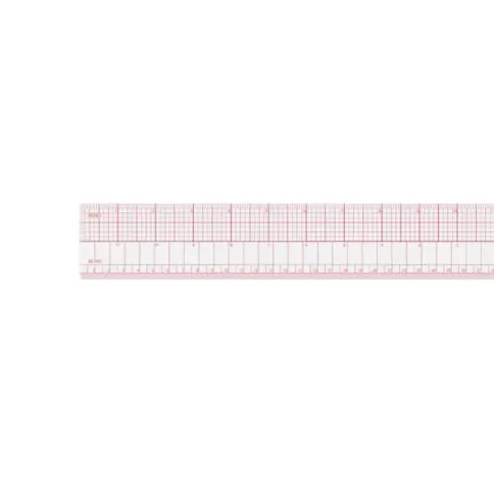 Westcott&reg; 8ths Clear Beveled Ruler {3}