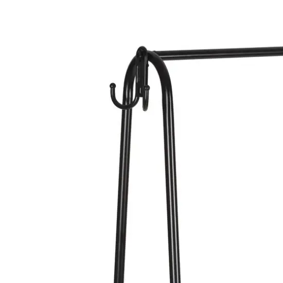 Organize It All Garment Rack with 2 Tier Shelving {8}