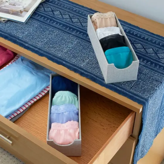 Household Essentials 12" Gray Narrow Accessory Organizer Trays, 2ct. {3}