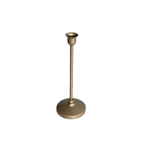 Gold Metal Taper Candle Holder by Ashland&reg; {4}