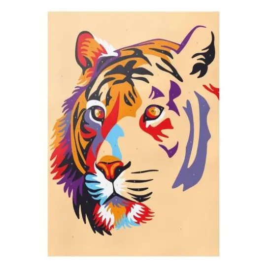 Arteza&reg; Tiger Paint by Numbers Kit {3}