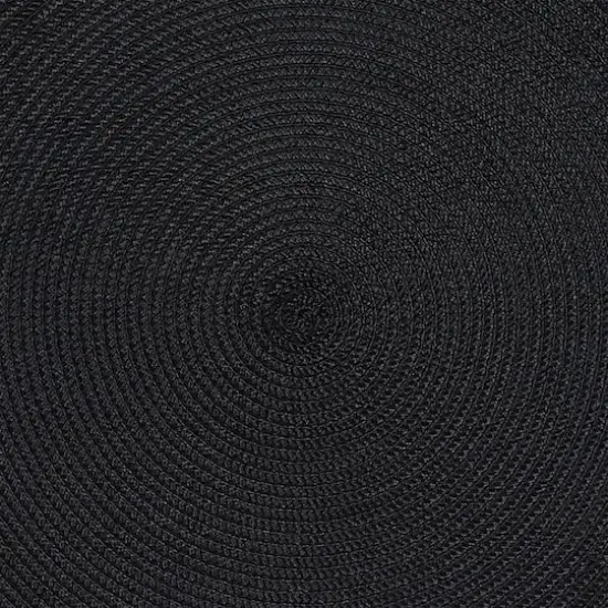 DII&reg; Black Round Placemats, 6ct. {5}
