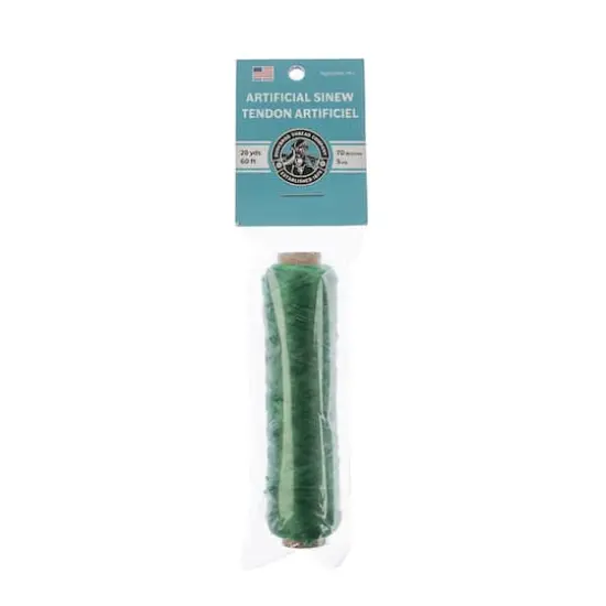Gudebrod Artificial Sinew Bobbin, 20yd. Green {1}