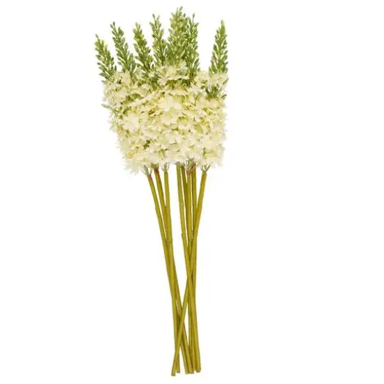 34" White Eremurus Artificial Flower Stem, 8ct. {7}