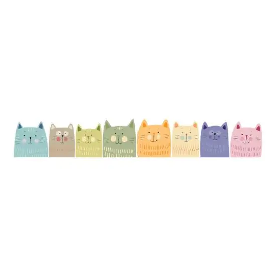Crearreda Mulitcolor Cats Wall Decal Set {1}