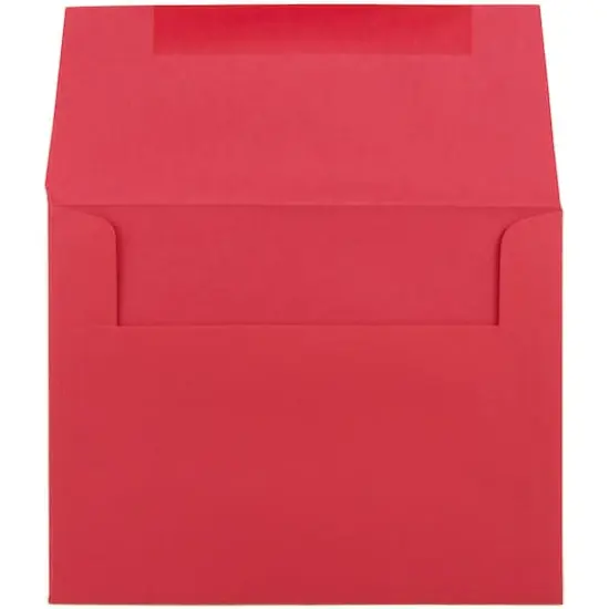 JAM Paper A2 Colored Invitation Envelopes, 50ct. Red {4}