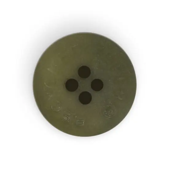 Dritz&reg; 18mm Recycled Paper Round Button, 9ct. Dark olive {6}