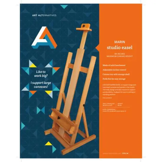Art Alternatives Marin Studio H Frame Easel {5}