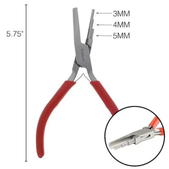 Beadsmith&reg; Red Handle 3 Step Round & Hollow Plier {4}