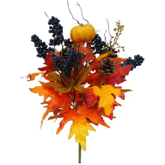 21" Orange Pumpkin & Blue Berry Deluxe Bush by Ashland&reg; {1}