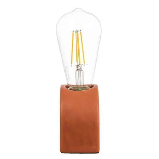 Hello Honey&reg; 4" Scandinavian Terracotta Exposed Bulb Table Lamp {6}