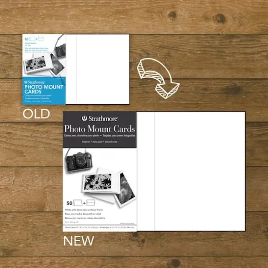 Strathmore&reg; 5" x 7" White Photo Mount Card & Envelope Sets, 50ct. {3}
