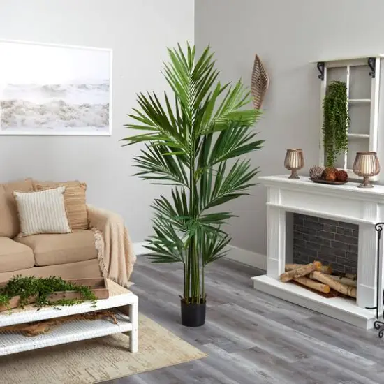 7ft. Potted Kentia Palm Silk Tree {6}