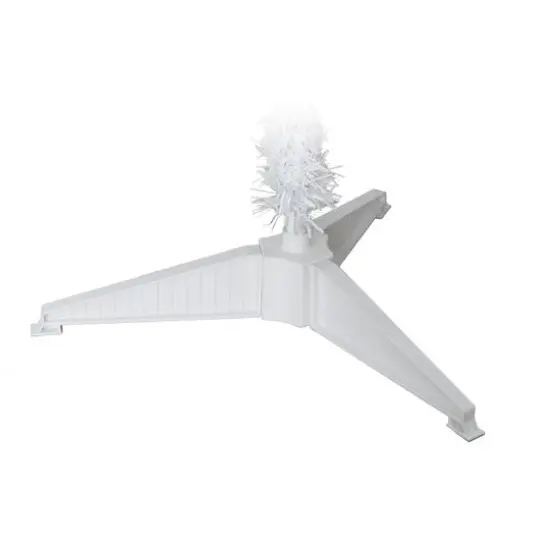 4ft. Pre-Lit White Carson Artificial Pine Christmas Tree, Clear Lights {8}