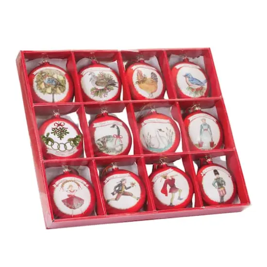 Twelve Days of Christmas Ornament Set {4}