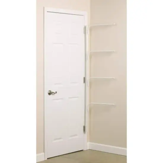 Household Essentials HINGE-IT Clutterbuster Family Towel Bar White {4}