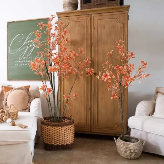 6ft. Autumn Pieris Artificial Fall Tree {9}