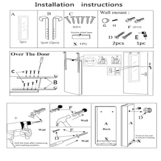 Classic White Full Door Jewelry Armoire {9}