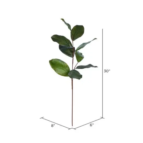 Artificial Green Magnolia Spray, 3ct. {7}