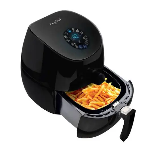 MegaChef 3.5qt. Sleek Black Airfryer & Multicooker With 7 Pre-programmed Settings {1}