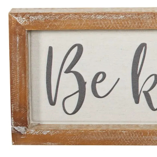 Set of 2 Brown Metal Farmhouse Sign Wall Decor, 12" x 6" {4}