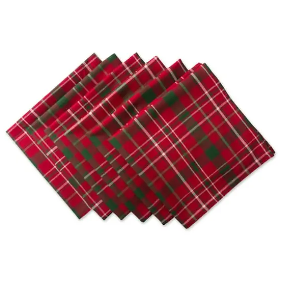 DII&reg; Tartan Holly Plaid Napkin Set, 6ct.  {1}