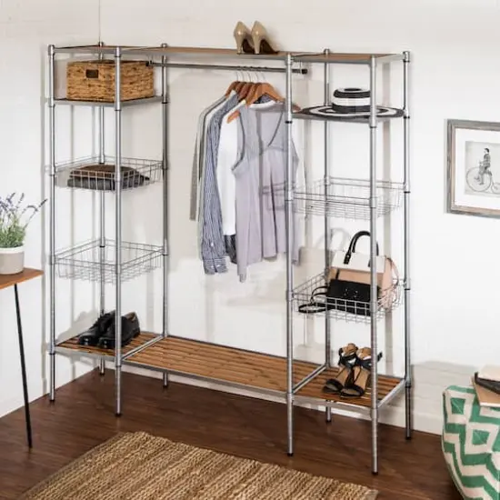 Honey Can Do Freestanding Open Closet Wardrobe {3}