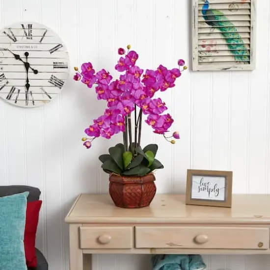 2.5ft. Pink Phalaenopsis Arrangement in Decorative Vase {4}
