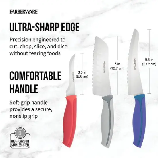 Farberware Precise 3-Piece Utility Knife Set {5}