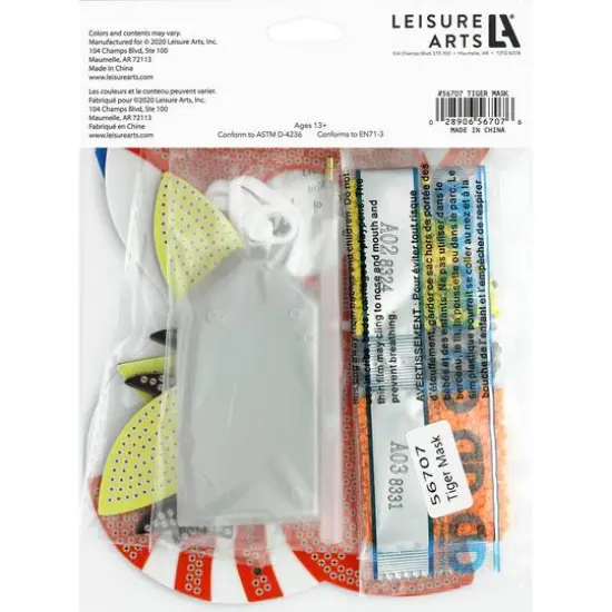 Diamond Art Tiger Costume Foam Mask Kit {3}