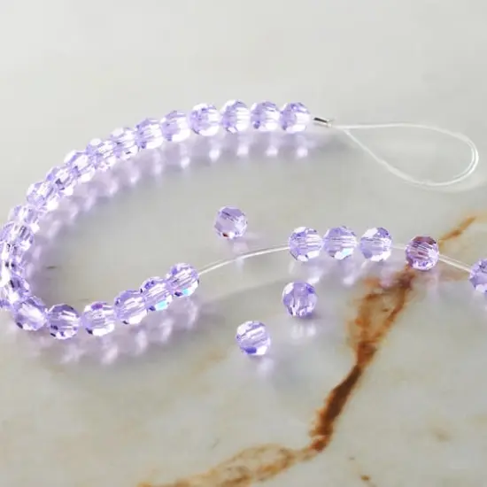 Preciosa Glass Crystal Round Beads, 4mm by Bead Landing&trade; Violet {3}