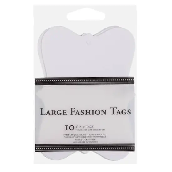 JAM Paper White Fashion Gift Tags, 10ct. {4}