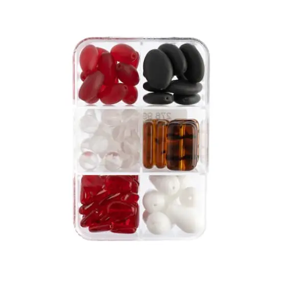 John Bead Czech Glass Recipe Box Beading Kit Black Forest Cake {5}