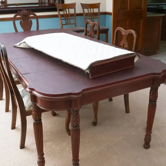 Household Essentials 54" Quilted Table Leaf Storage Bag White {3}